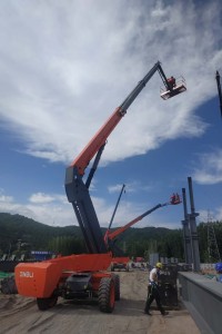 Арендовать аренда телескопического дизельного подъемника dingli bt22rt в Екатеринбурге
